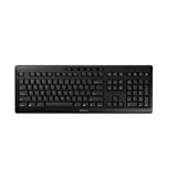 CHERRY Stream Wireless Keyboard with SX Scissors Mechanism, Slim Yet Full Size QWERTY Ergo Friendly with Number Pad, Thin Design with Quiet keystroke for use at Home Office or Work. Black