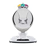 4moms mamaRoo 4 Multi-Motion Baby Swing, Bluetooth Baby Rocker with 5 Unique Motions, Nylon Fabric, Grey