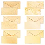 Vintage Stationery Envelopes for Letters, Antique Old Aged Fashioned Style (48 Pack)