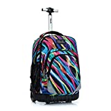 Tilami Rolling Backpack 19 inch Wheeled LAPTOP Boys Girls Travel School Student Trip, colours