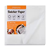 FEPITO 60 Pieces White Butcher Paper No Wax Butcher Paper Square Meat Sheet Disposable Butcher Paper Sheets 12 x 12 inch Precut Butcher Paper for Wrapping Meat Sublimation Heat Press