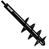 Jayzod Auger Drill bit for Planting 4'X25' Garden Auger Spiral Drill Bit,Bulb & Bedding Plant Augers,Plants Drill bit for 3/8” Hex Drive Drill