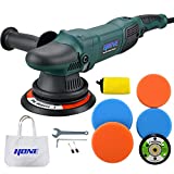 HONE Car Polisher, 6'/5'/850W Dual Action Polisher with Variable Speed, 15mm Long-Throw Ramdom Orbital Polisher Buffer for Car Detailing DA Buffers kit
