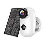 Solar Camera Outdoor Security Wireless:1080p WiFi Cameras Battery Powered Supports Night Vision Video Motion Detection for Home Outside Surveillance Works with Cloudedge App