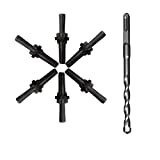 6 Pcs Stone Splitter and 1 Pcs Rotary Hammer Drill Bit Wedge and Feather Shims Concrete Marble Granite Rock Stone Splitting Hand Tools (5/8''(16mm))