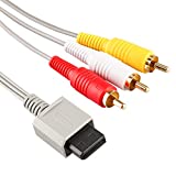 AV Cable for Wii Wii U, Composite Audio Video TV Connector Cable Cord for Nintendo Wii U/Wii