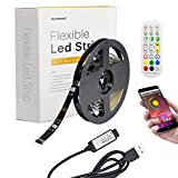 LED Lights for TV 70-82inch,WENICE USB LED Light Strip 18.1ft with APP and Remote