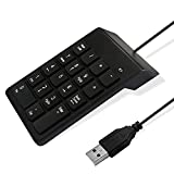 Numeric Keypad for Laptop,18 Key USB Keypad, Numerical Keypad Wired Portable Ultra Slim Mini Numpad External Numbers Keyboard Pad teclado numerico for Laptop PC Computer Desktop Surface pro Notebook