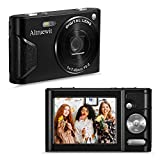 Mini Kids Digital Camera for Teens, Beginners Altruewit 48MP 16X Zoom Compact Digital Video Camera Small Children's Camera for 4K Photography with Macro(Black)