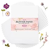 Aboofx 12 sheets Blotting Paper for Flower Press, Large A4 Highly Absorbent and Reusable Blotter Paper for Flower Press Herbarium Paper Craft 8.26 x 11.8 inch Blotter Paper Sheets
