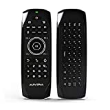 AuviPal G9 Pro+ Backlit 2.4GHz Wireless Air Mouse Remote with Google Voice Assistant, QWERTY Keyboard, 4 Programmable Keys and Build-in Rechargeable Battery for Nvidia Shield, Android TV Box and More