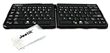 Goldtouch Go!2 Wireless Bluetooth Mobile Keyboard - PC & Mac GTP-0044W Plus Jestik Microfiber Cloth - Value Bundle