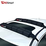 PROSmart Soft Roof Rack - Universal Car Soft Roof Rack Pad for Kayak/Surfboard/SUP/Canoe/Snowboard/Paddle Board with Adjustable & Steady Tie-Down Straps