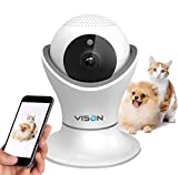 HD 1080p Pet Camera，Dog Camera 360° Pet Monitor Indoor Cat Camera with Night Vision and Two Way Audio