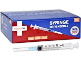 3ml Syringe with Needle - 23G, 1' Needle 50-Pack