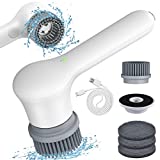 Electric Spin Scrubber - Cordless Power Scrubber Cleaning Brush - Shower Cleaner Scrubber for Cleaning Scrub Brush for Bathroom,Tub,Floor,Sink,Tile,Grout,Window,Kitchen,Household Cleaning Tools