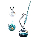 Earlyred Handmade Glass Dip Pen Holder Crystal Drip Fountain Pen Feather Pen Color Ink Washing Pen Office Student Gift (Calligraphy Pen Set)