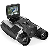 Camonity 5M 2' LCD 32GB Digital Binocular with Camera 12X32 Video Photo Recorder Camcorder for Bird Watching Football Game Concert