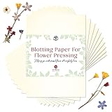 Blotting Paper for Flower Press • Large A4 Flower Press Paper • Highly Absorbent and Reusable Herbarium Paper • Pack of 10 Blotting Paper Sheets