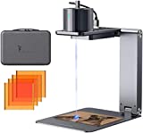 LaserPecker 1 Pro Portable Laser Engraving Machine, Laser Engraver Mini Etcher High Precision for Wood Leather Bamboo etc Engraving - with Auto Focus Stand + Protective Shields + Storage Box