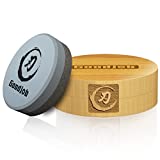 Axe Sharpening Stone - Goodjob Premium Japanese Sharpening Puck - Dual Grit Multi-Purpose Sharpener for Blade & Tool - Diameter 3.1 inches with Bamboo Box