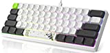 CHARAN SK61 61 Keys Mechanical Gaming Keyboard, 60% Compact Hot-Swappable RGB Backlit Keyboard with Type-C Cable for Win/Mac