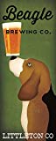 Beagle Brewing Co Littleton Co by Ryan Fowler 20x8 Beagles Wine Signs Dogs Hounds Animals Art Print Poster Vintage Advertising Sign Beer Vintage