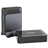KAMRUI JK06 Fanless Mini PC Windows 11 Pro, Intel 11th Gen N5100 Desktop Mini Computers, 8GB DDR4 256GB ROM Small Computer Tower Support 4K UHD, Business Micro PC with Type C/USB 3.0/LAN/Dual WiFi