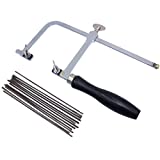 NIUPIKA Jeweler's Saw Frame Adjustable with 144 Blades Professional Jewelry Making Kit