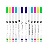 Fabric Marking Pens, 12 Pcs Disappearing Erasable Ink Fabric Marker Pen，sewing markers for fabric，disappearing fabric pen， for Quilting, Dressmaking, Sewing Marking & Tracing Tools (6 Colors)