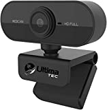 ULTIMA TEC Live Streaming HD 1080P Webcam, Integrated Microphone, Wide Angle USB Computer Camera for Desktop/Laptop, Can Be Used with, Mac, Skype, Or OBS, Perfect for Video Conference, Online Gaming