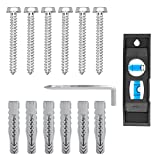 Mounting Dream Lag Bolt Kit for TV Wall Mount Comes with M8 Lag Bolt for Wood Stud, Fischer Anchors for Concrete Wall, Includes Allen Key and Bubble Level for Easy Installation MD5753