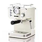 Lafeeca Espresso Machine 19 Bar Fast Heating Cappuccino Coffee Maker with Milk Frother Steam Wand - Beige