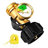 LONGADS Propane Tank Gauge Level Indicator Leak Detector for 5lb-40lb Propane Tanks, Propane Gas Pressure Meter Universal for RV Camper, Cylinder, BBQ Gas Grill, Heater and More Appliances