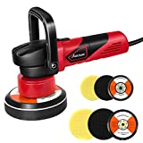 AVID POWER Buffer Polisher, 5'/6' Dual Action Polisher, Random Orbital Car Buffer Waxer with 6 Variable Speed, 5” & 6” Foam Pads 4pcs for Car Detailing, Polishing and Waxing