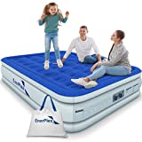EnerPlex Twin Air Mattress with Built-in Pump - 16 Inch Double Height Inflatable Mattress for Camping, Home & Portable Travel - Durable Blow Up Bed with Dual Pump - Easy to Inflate/Quick Set Up﻿