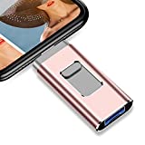 iPhone Flash Drives 1TB, 3.0 USB Memory Drive 1000GB Photo Stick Compatible with Mobile Phone & Computers, Mobile Phone External Expandable Memory Storage Drive Take More Photos & Videos(Pink 1000gb)