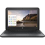 HP ChromeBook 11 G4 EE: 11.6-inch (1366x768) | Intel Celeron N2840 2.16GHz | 16GB eMMC SSD | 4GB RAM | Chrome OS - Black (Renewed)