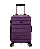 Rockland Melbourne Hardside Expandable Spinner Wheel Luggage, Purple, Carry-On 20-Inch