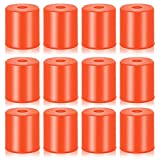 12 Pcs 3D Printer Heatbed Parts Silicone Leveling Solid Bed Mount Heat Resistant 3D Printer Parts Heat Buffer Silicone Heat Bed Parts Compatible with CR-10 Ender 3 Bottom Connect (Brown, 0.7 Inches)