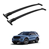 Roof Rack Cross Bars Rail Compatible with 2016-2019 Explorer, Car Cargo Roof Racks Rooftop Luggage Kayak Bicycles Canoe Carrier