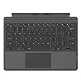 Arteck Microsoft Surface Pro 8 & Pro X Type Cover, Ultra-Slim Portable Bluetooth Wireless Keyboard with Touchpad Built-in Rechargeable Battery