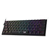 Redragon K614 Anivia 60% Ultra Thin Wired Mechanical Keyboard, Slim Compact 61 Keys RGB Gaming Keyboard w/Low Profile Linear Red Switches and Double-Shot Keycaps for Fast & Accurate Actuation