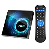 Android 10.0 TV Box, T95 Android Box 4GB RAM 64 ROM Allwinner H616 Quad-Core 64-bit 2.4G/5G Dual WiFi 10/100M Ethernet, Support H.265/3D/6K Ultra HD/BT 5.0/HDMI 2.0 Smart TV Box
