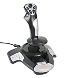 PXN-USB Flight Simulation Stick PC Flight Joystick Flight Joystick Controller, with Vibration Function Throttle Control, 12 Programmable Buttons, Compatible with Windows PC XP/VISTA/7/8