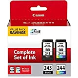 Canon PG-243/ CL-244 Ink Multi pack, Compatible to TR4520, MX492, MG2520, MG2922, TS302 and TS202 Printers