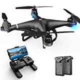 Holy Stone GPS Drone with 1080P HD Camera FPV Live Video for Adults and Kids, Quadcopter HS110G Upgraded Version, 2 Batteries, Altitude Hold, Follow Me and Auto Return, Easy to Use for Beginner