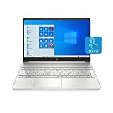 HP 15-inch Touchscreen Laptop, AMD Ryzen 3 3250U, 8 GB RAM, 256 GB SSD, Windows 10 Home in S Mode (15-ef1020nr, Natural Silver)