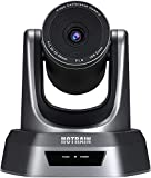 Hotrain 10X PTZ Camera USB Video Conference Camera Optical Zoom Full HD 1080p Wide Angle Camera for Business Meeting Streaming Church Camera Mac Laptop Desktop Video Calling Conferencing Education
