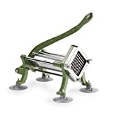 New Star Foodservice 42306 Commercial Grade French Fry Cutter with Suction Feet, 3/8', Green